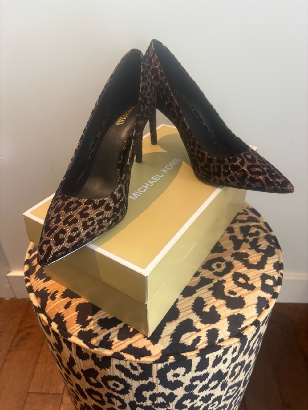 Michael Kors new leopard-print heels